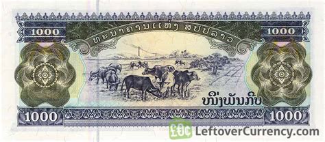 1,000 Lao Kip banknote - Exchange yours for cash today