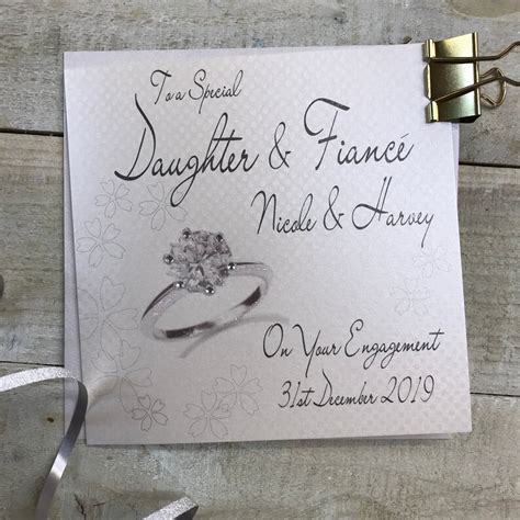 Personalised Son Fianc E Engagement Card Engagement Ring Etsy