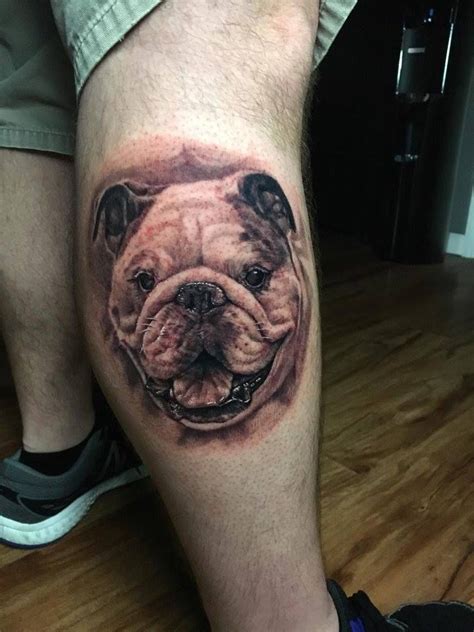 Evil Bulldog Tattoo