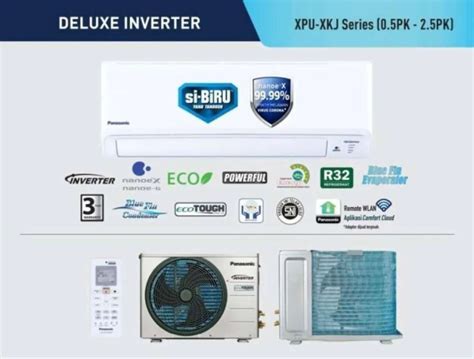 Jual Ac Panasonic 1 2 Pk 0 5 Pk Cs Cu Xpu5xkj Deluxe Inverter Nanoe X