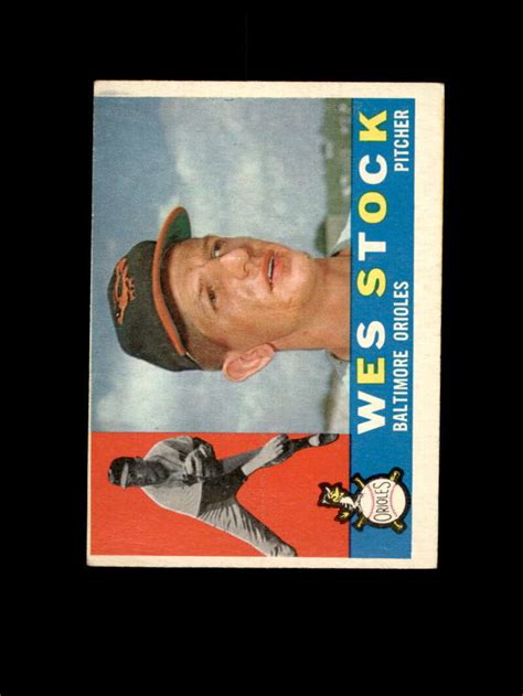 1960 Topps Baseball 481 Wes Stock RC STARX 2 5 G VG LS809640 EBay