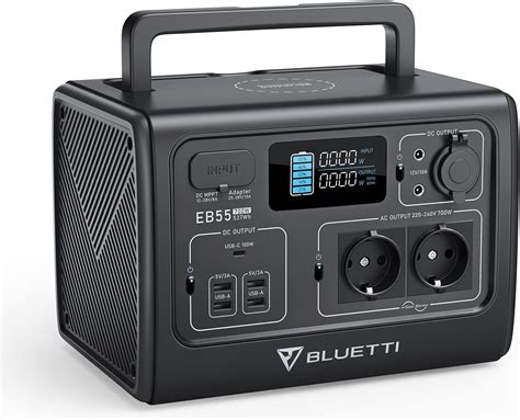 BLUETTI Centrale Elettrica Portatile EB55 537Wh LiFePO4 Batteria