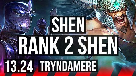 SHEN Vs TRYNDA TOP Rank 2 Shen 600 Games 3 4 18 NA Challenger