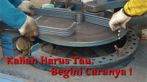 Proses Bending Besi Dengan Bar Bender Youtube