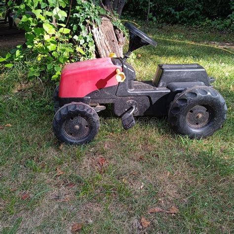 A toy tractor for children stock image. Image of teenager - 259791511