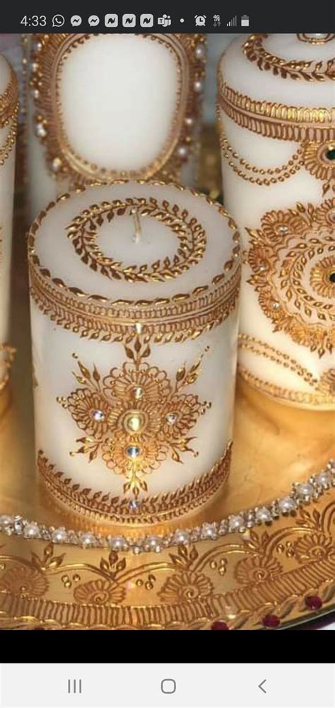 Pin On Henna Art Mehndi Candles Wedding Candles Diy Henna Candles