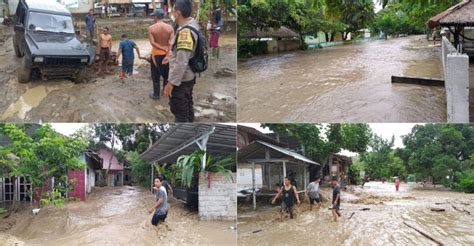 Banjir Rendam Dua Dusun Di Desa Persiapan Pengantap Sekotong