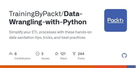 Github Trainingbypackt Data Wrangling With Python Simplify Your Etl