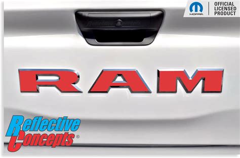 RAM Tailgate Emblem Overlay Decal - 2025 Ram 1500 | Reflective Concepts ...