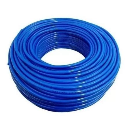 Mangueira Tubo Poliuretano Pu Azul 6 Mm X 4 Mm 20 Mts Mundo Das