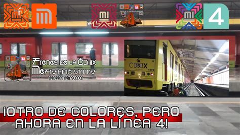 ALSTHOM CIMT NM 73FM CAB CAF TREN CDMX M 572 M 573 DE LA LÍNEA 4 DEL