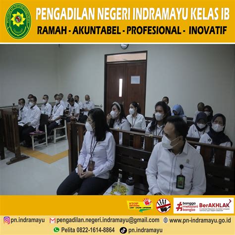 Rapat Monitoring Dan Evaluasi Bulanan Aparatur Pengadilan Negeri Indramayu