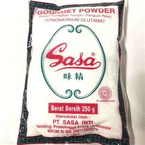 SASA Indonesian Gourmet Powder Pure Monosodium Glutamate MSG 250 G