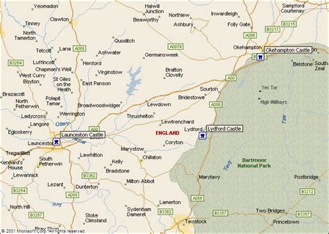 Launceston Castle Lydford Castle Okehampton Castle Southgate Arch Map English Castles of ...