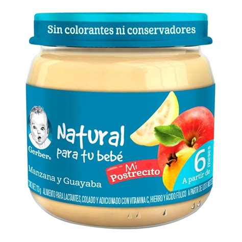 Alimento Para Bebé Gerber Manzana Guayaba 113 G Walmart