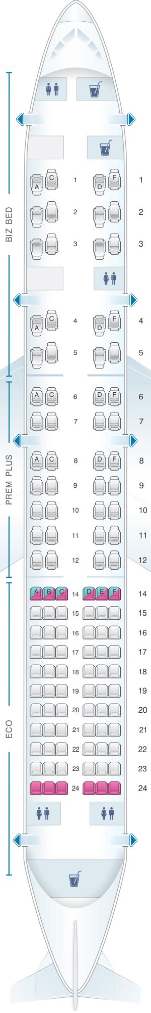 Seat Map British Airways Boeing B757 200 OpenSkies Layout A SeatMaestro