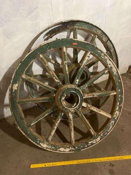 Wooden Wagon Wheels Metzger Property Services LLC