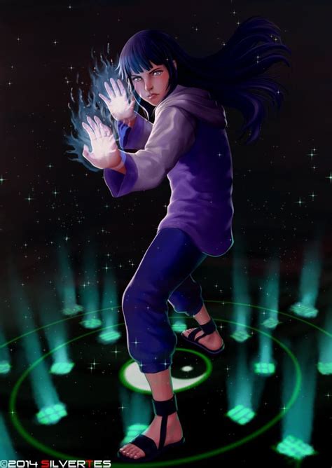 Hinata Hyuga Power Silver Tes Hinata Hyuga Naruto Hyuga