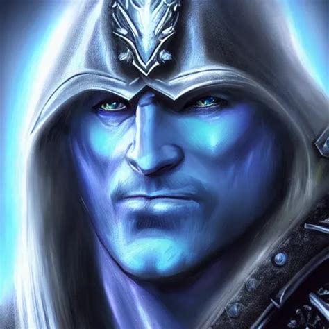 Portrait Of Arthas From Warcraft Highly Detailed Stable Diffusion