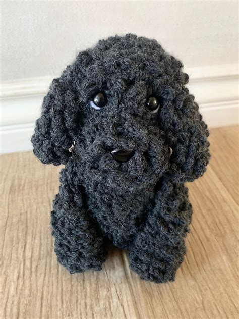 Black Labradoodle Plushie Customization Available Etsy