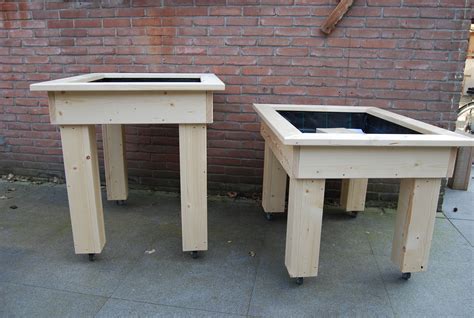 Zand En Watertafel Steigerhout Op Wielen