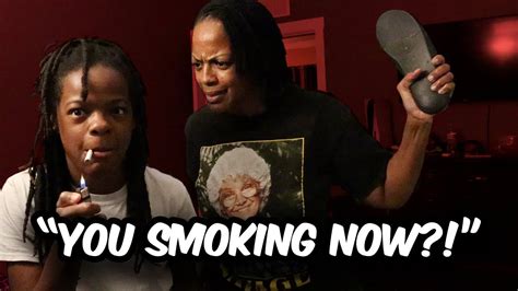 My Mom Caught Me Smoking Cigarettes Prank Youtube