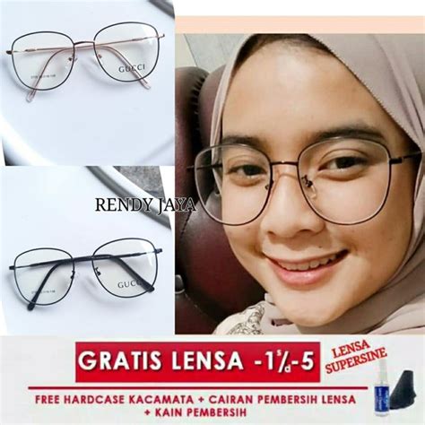 Jual FRAME KACAMATA WANITA TERBARU KACA MATA MINUS FREE LENSA SUPERSINE