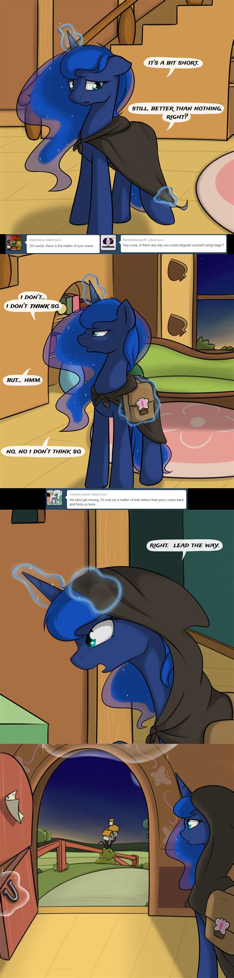 Safe Artist Theparagon Princess Luna Hunted Luna Colored