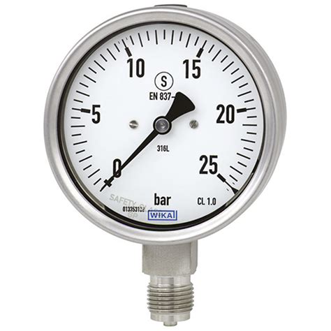 Constguide Bourdon Tube Pressure Gauge Stainless Steel