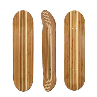 More Pop, Tougher Bamboo Fiberglass Skateboard Deck - LEPSK8