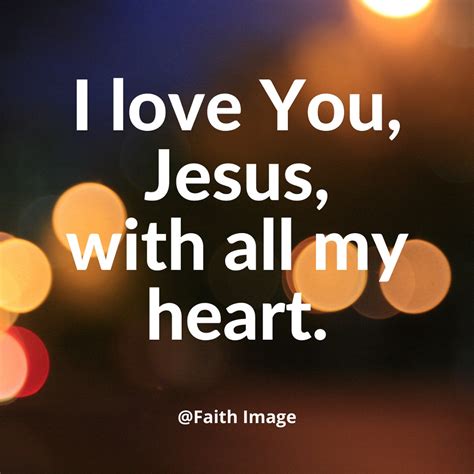 I love You Jesus