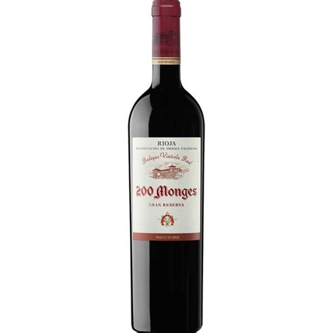 Gran Reserva Red Wine Doca Rioja Bottle 75 Cl · 200 Monges