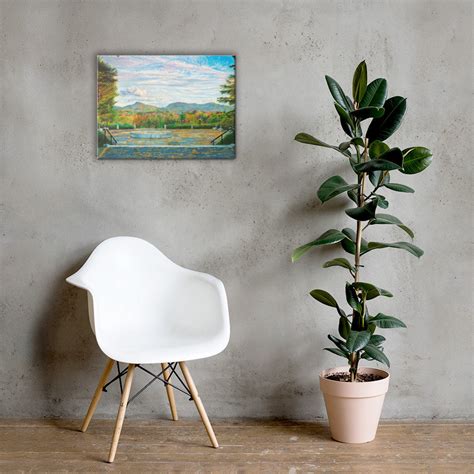 Canvas of Amherst College Memorial Hill - Etsy