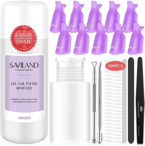 Saviland Gel Nail Polish Remover Kit Ml Nail Polish Remover With