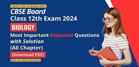 Cbse Class Th Biology Exam Most Important Repeated Questions