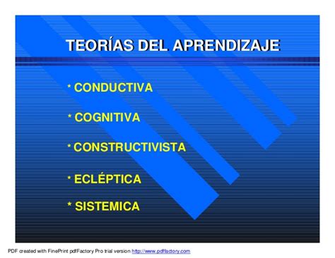 Diferencias Entre Las Diferentes Teor As De Aprendizaje Cuadros 42084