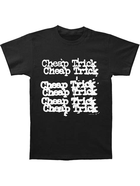 Cheap Trick Cheap Trick Mens Logo Tee Slim Fit T Shirt Black