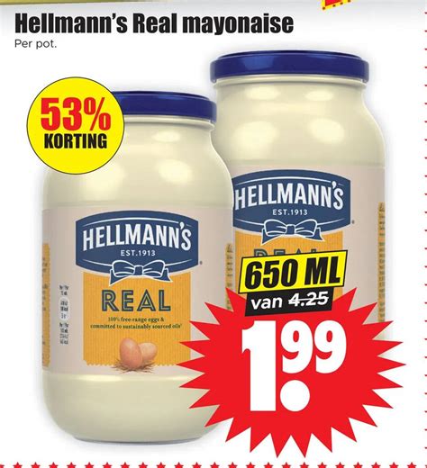 Hellmann S Real Mayonaise Aanbieding Bij Dirk