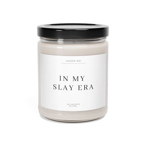 Slay Candle In My Slay Era Candle Scented Soy Candle For Etsy Polska