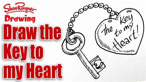 How To Draw The Key To Your Heart For Valentines Day Youtube