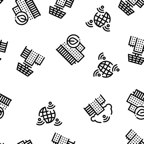 Smart City Technology Seamless Pattern Vector 17388542 Vector Art at