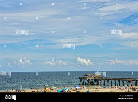 Tybee Island Pier Stock Photo - Alamy