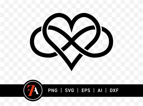 Infinity Heart Svg Love Infinity Png Infinity Sticker Heart Outline Svg ...