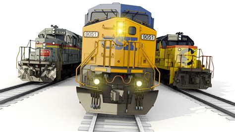artstation diesel locomotive renderings
