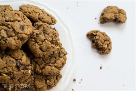 Almond Butter Chocolate Chunk Cookies The Holistic Grail