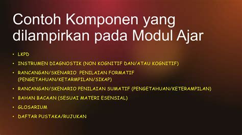 Komponen Modul Ajar Pptx