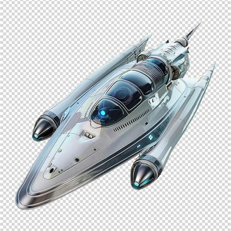 Premium PSD Spaceship Isolated On Transparent Background