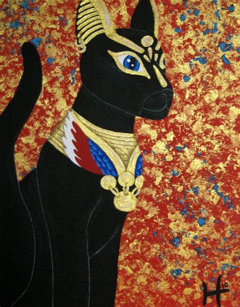 Egyptian Cat Art Print by Heather Doucette Orlinsky | Society6