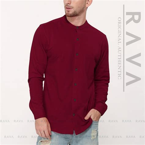 Jual Kemeja Polo Pique Lacos Kerah Ciangi Lengan Panjang By Rava Best