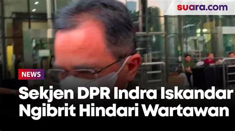 Sekjen Dpr Indra Iskandar Ngibrit Hindari Wartawan Usai Diperiksa Kpk